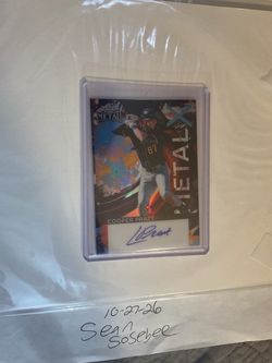 2026 Leaf Metal Cooper Pratt Metal X Prismatic Blue Auto 1/1