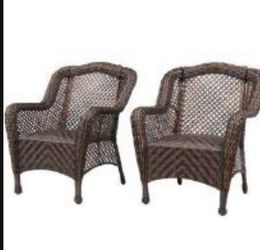 Patio chairs with built-in cushions high quality fully assembled ready to go price is firm brand new 🆕