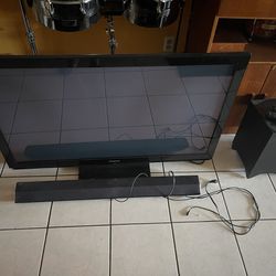 Panasonic 50” TV and A Sony Sound Bar & Subwoofer 