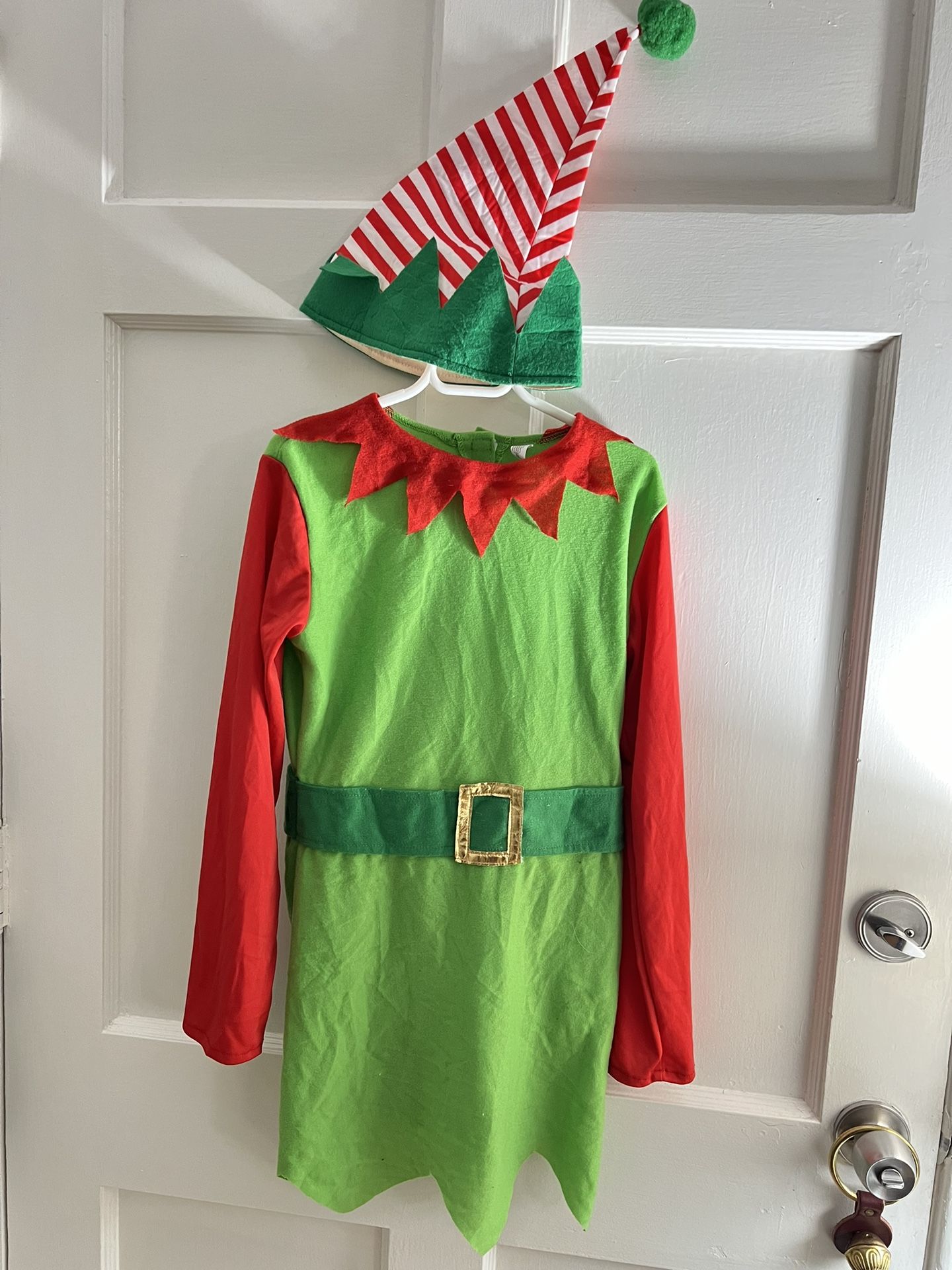 Elf Christmas Hat & Dress Size Large
