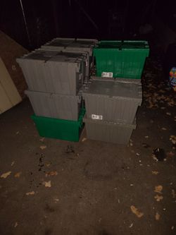 Heavy Duty Plastic Storage Totes with Lids