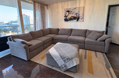 10-ft section sofa with pull-out bed