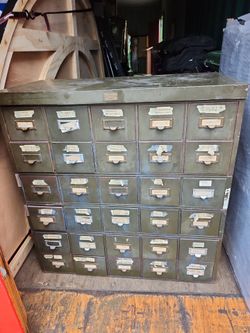 Vintage Allsteel Cardex Cabinet
