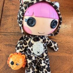 RARE 2012 Lalaloopsy Littles Whiskers Lions Roar Doll and Pet.