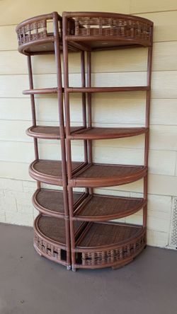 Corner shelves Rattan