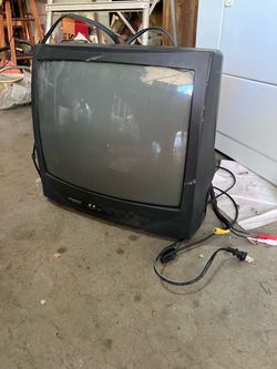 Sylvania CRT Television with Cables