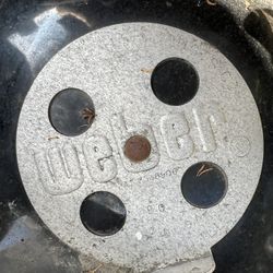 Vintage 1995 Weber Smokey Joe Rare Wooden Handle Edition + Charcoal