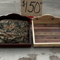 Wooden dog bed