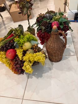 Faux Fruit arrangements