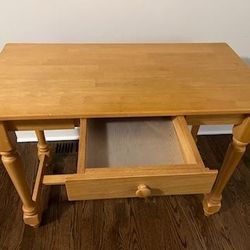 40" Sturdy Wooden Table or Desk with drawer made in Malaysia
