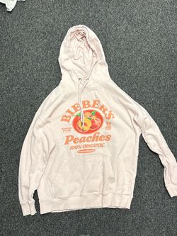 Bieber's Peaches Graphic Pullover Hoodie