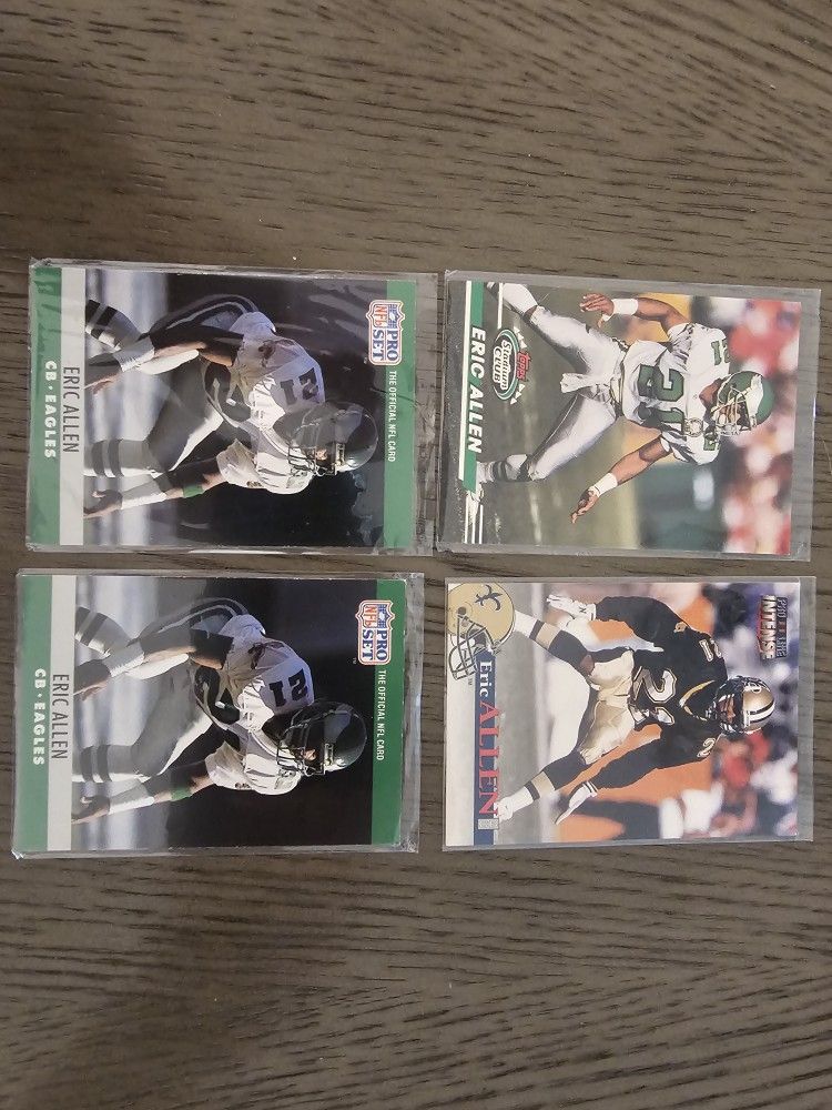 Eric Allen Philadelphia Eagles Hall Of Famer Football Cards Lot Of 13 Cards