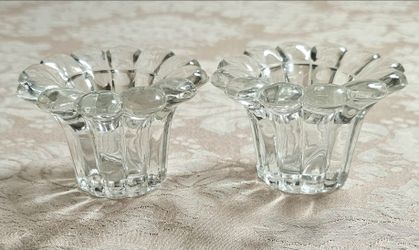 Crystal Flower Shape Candle Holders by KIG Malaysia