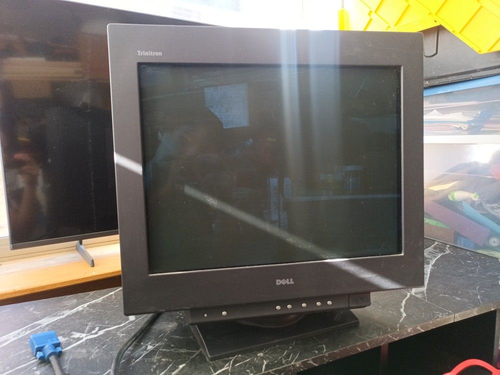 Dell Sony Trinitron Ultrascan P(contact info removed)i HD PC Monitor Vintage CRT Gaming VGA