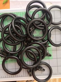 Curtain rings. Wrought iron