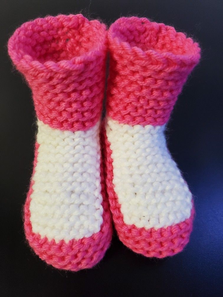 Baby Socks Hand Knitting Foot Warmers Size 0 -9month