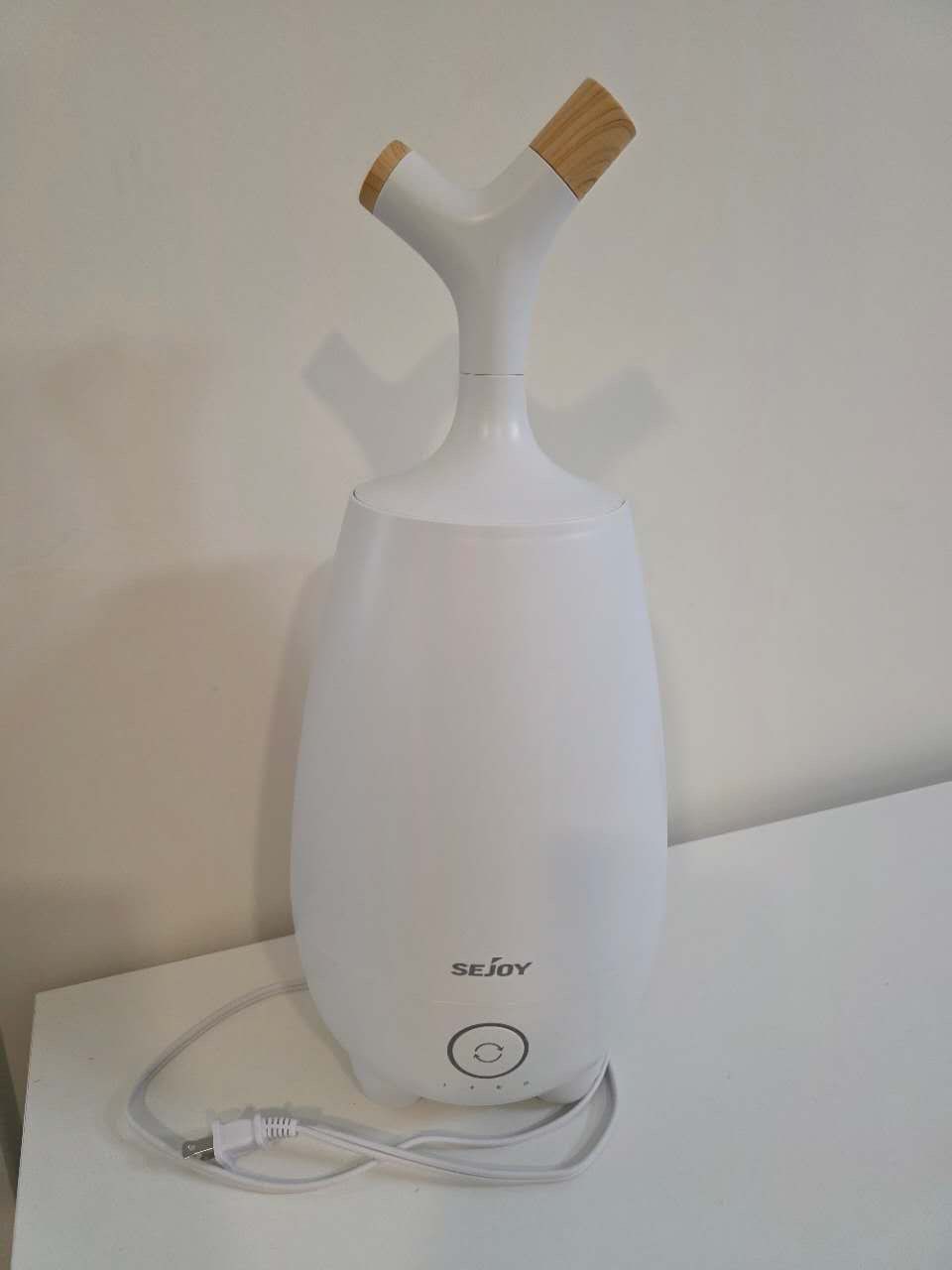 Sejoy Ultrasonic Humidifier for Home, 5L Large Capacity, Cool Mist, Auto Shut-off, White