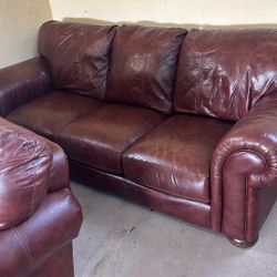 Leather Sofa And Loveseat