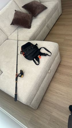 Fishing Rod and Reel with Tackle Bag