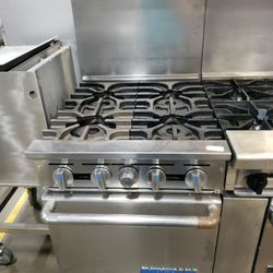 Used Imperial 24"L Range With 4 Burners N Standard Oven Natural Gas 
