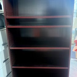 Gently Loved Cherry Wood bookshelf $75 OR reasonable Offer CASH ONLY 