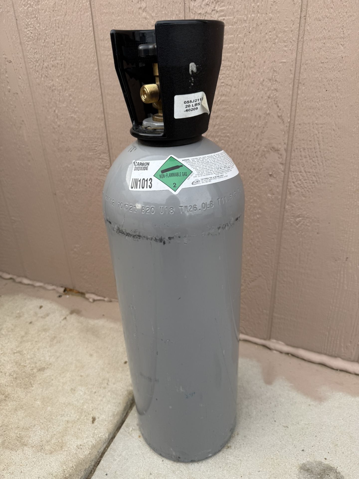 EMPTY CO2 (CARBON DIOXIDE) ALUMINUM TANK