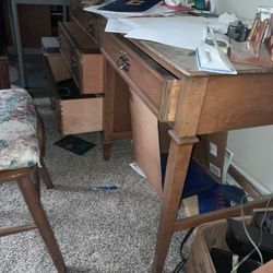 Vintage Real Wood Desk