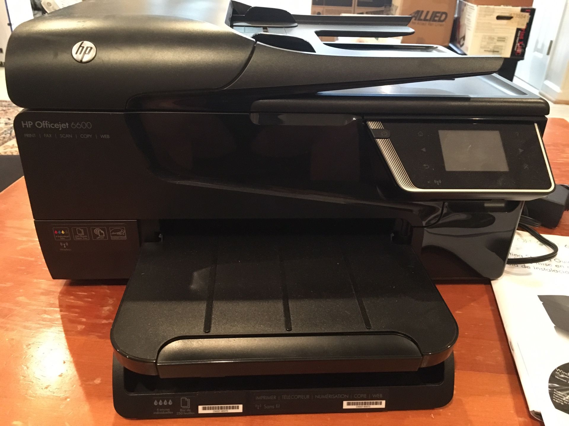 HP Officejet 6600 Printer, Scanner, Copier, Fax Machine. Like new! $25