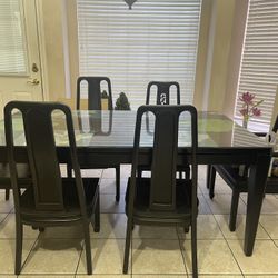 Solar Eclipse Price Reduction Offer! Elegant Formal dining room Table With  8 Chairs With Customized Yellow Gold Cushion Seats