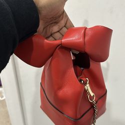 Red bow purse