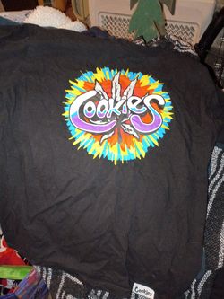 Hippie medium t-shirt. And hemp bookbag