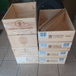 Wooden Wine Crates, Assort. Sizes.....$10. each