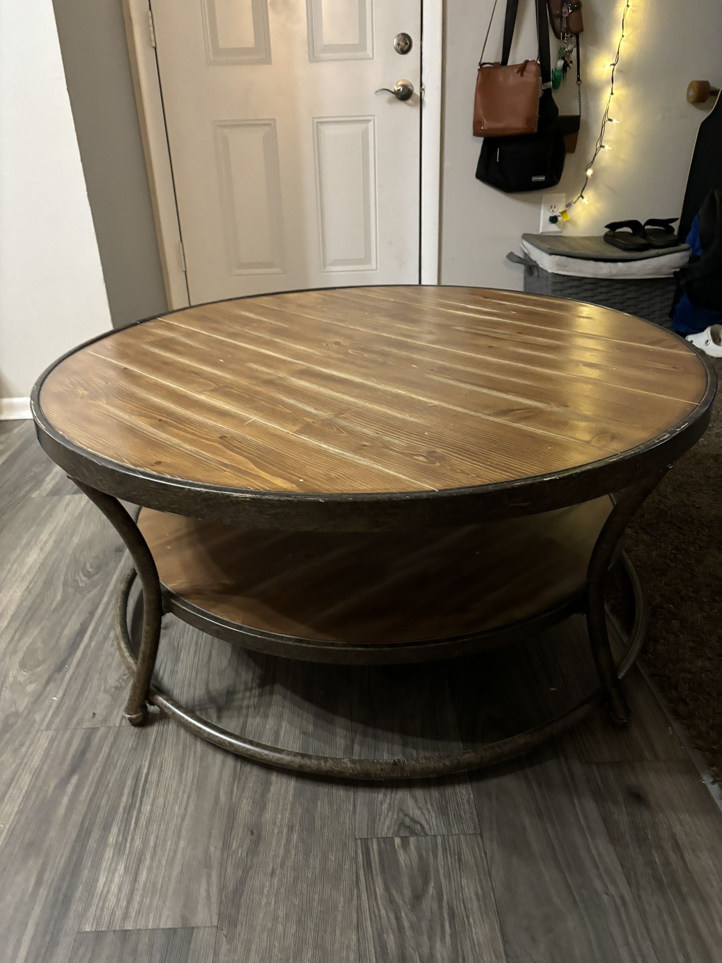 Wooden Metal Coffee Table
