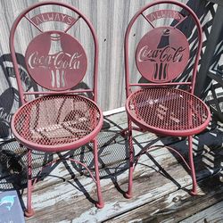 Fold Up Chairs. Coca-cola