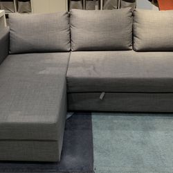 IKEA Friheten Sleeper Sectional Sofa (Dark Gray)