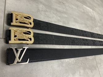 Designer Men’s Belts. Burberry and LV Belts
