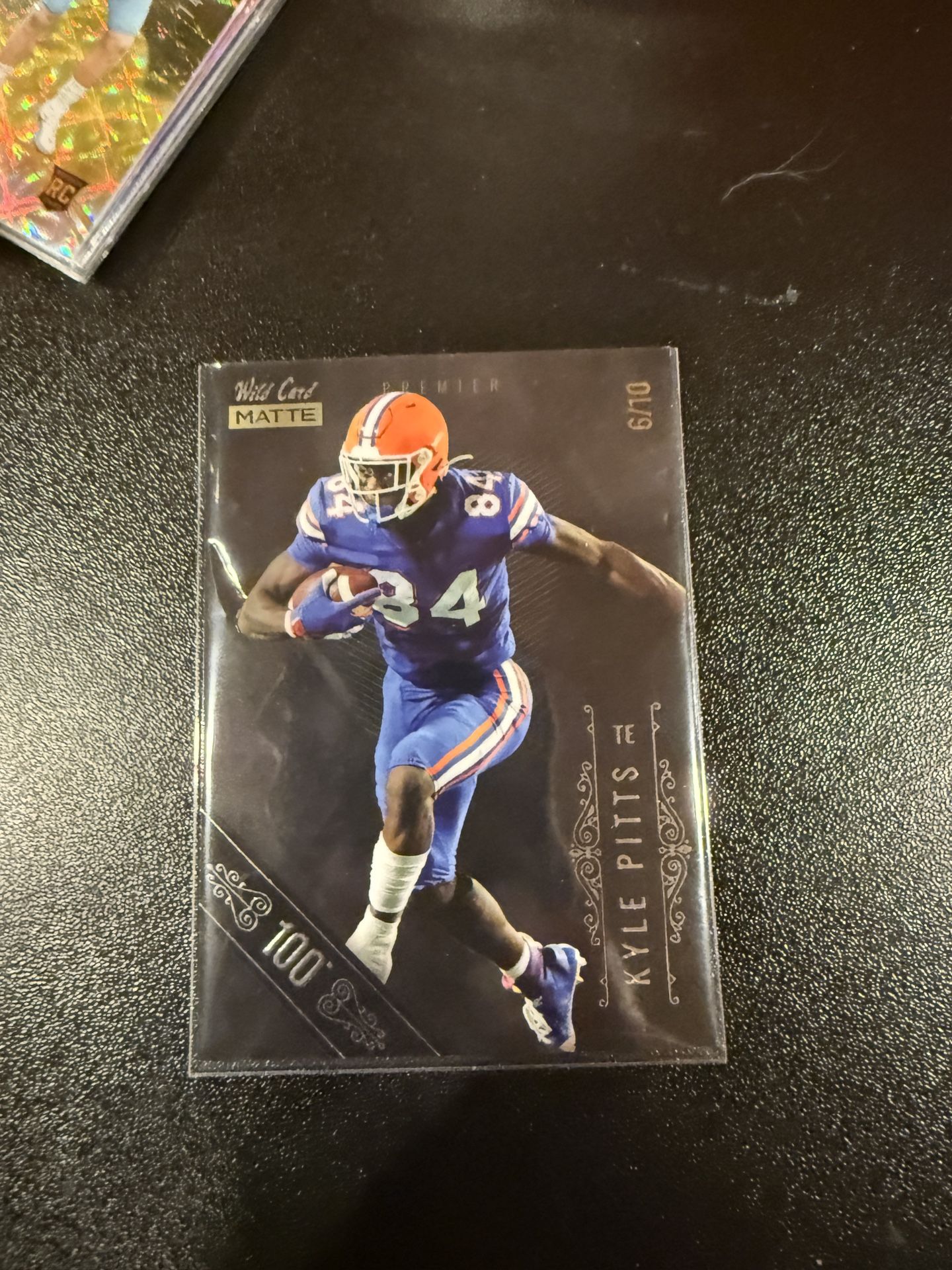 Kyle Pitts Wild card Matte Rookie card numbered 6/10
