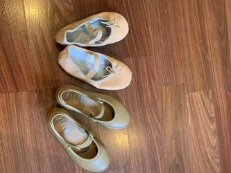 Tap Shoes And ballet Shoes Size 10 Girls