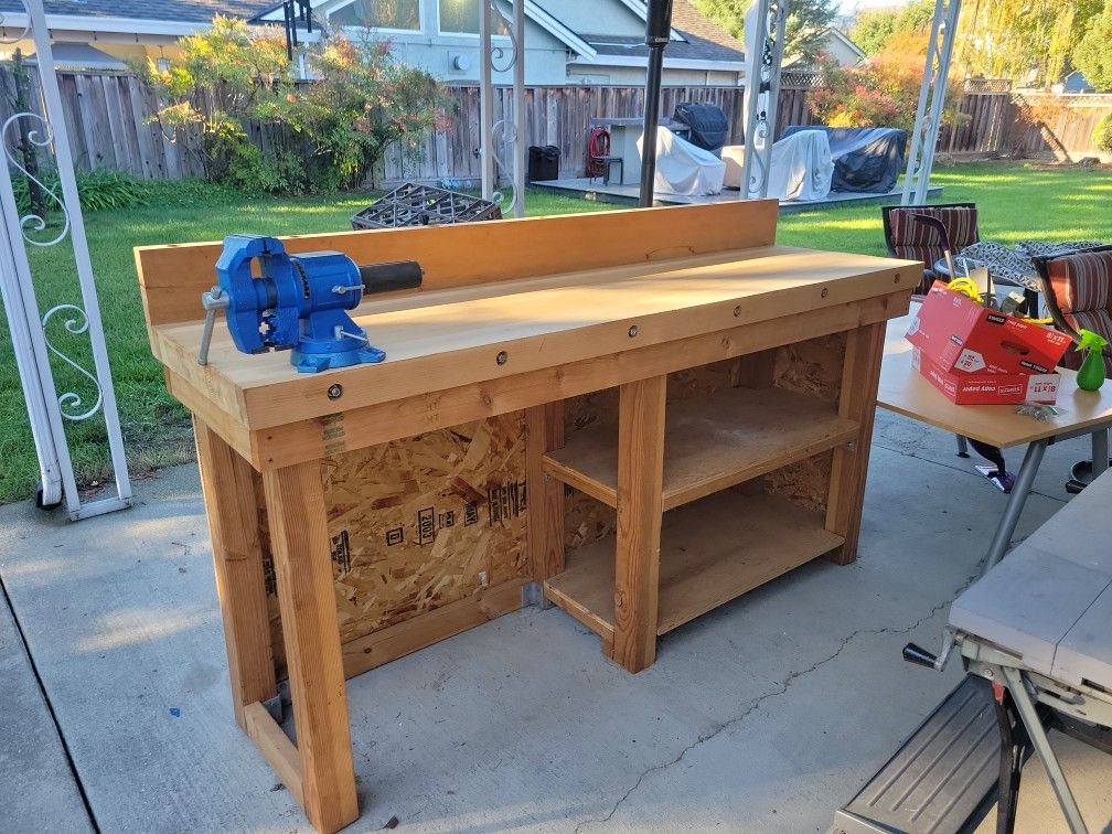 Heavy Duty Workbench And Vise