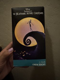 Brand New Nightmare Before Christmas VHS Style Sock Pack