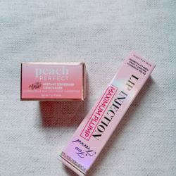 Too faced peach perfect concealer /lip injections plump bundle /NWB