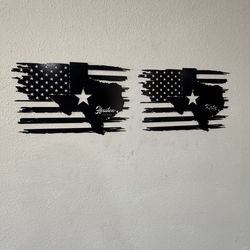 Katy or Houston Texas Metal logo