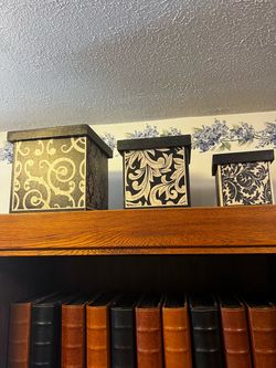Set of 3 Decorative Storage Boxes