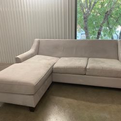 Cindy Crawford Home Two Piece Off White Sectional Sofa
