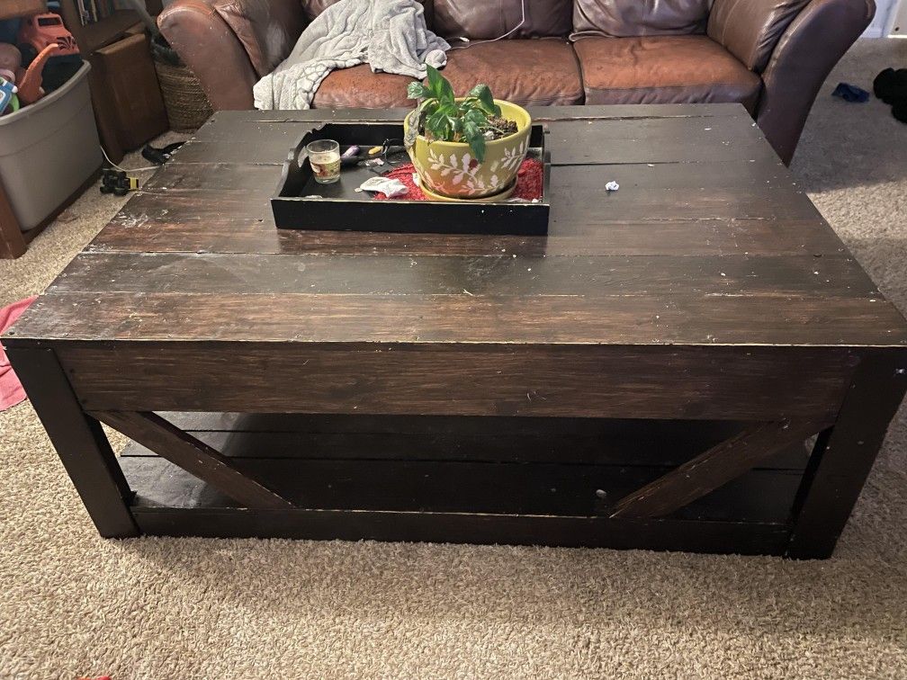 Large Coffee Table With Storage