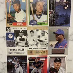 (9) Card Lot Unique Baseball Cards