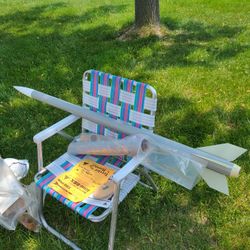 Model Rocket  Kit "Mini Black Brant X" With Terrier Booster Kit For Two Stage Altitude Performance.