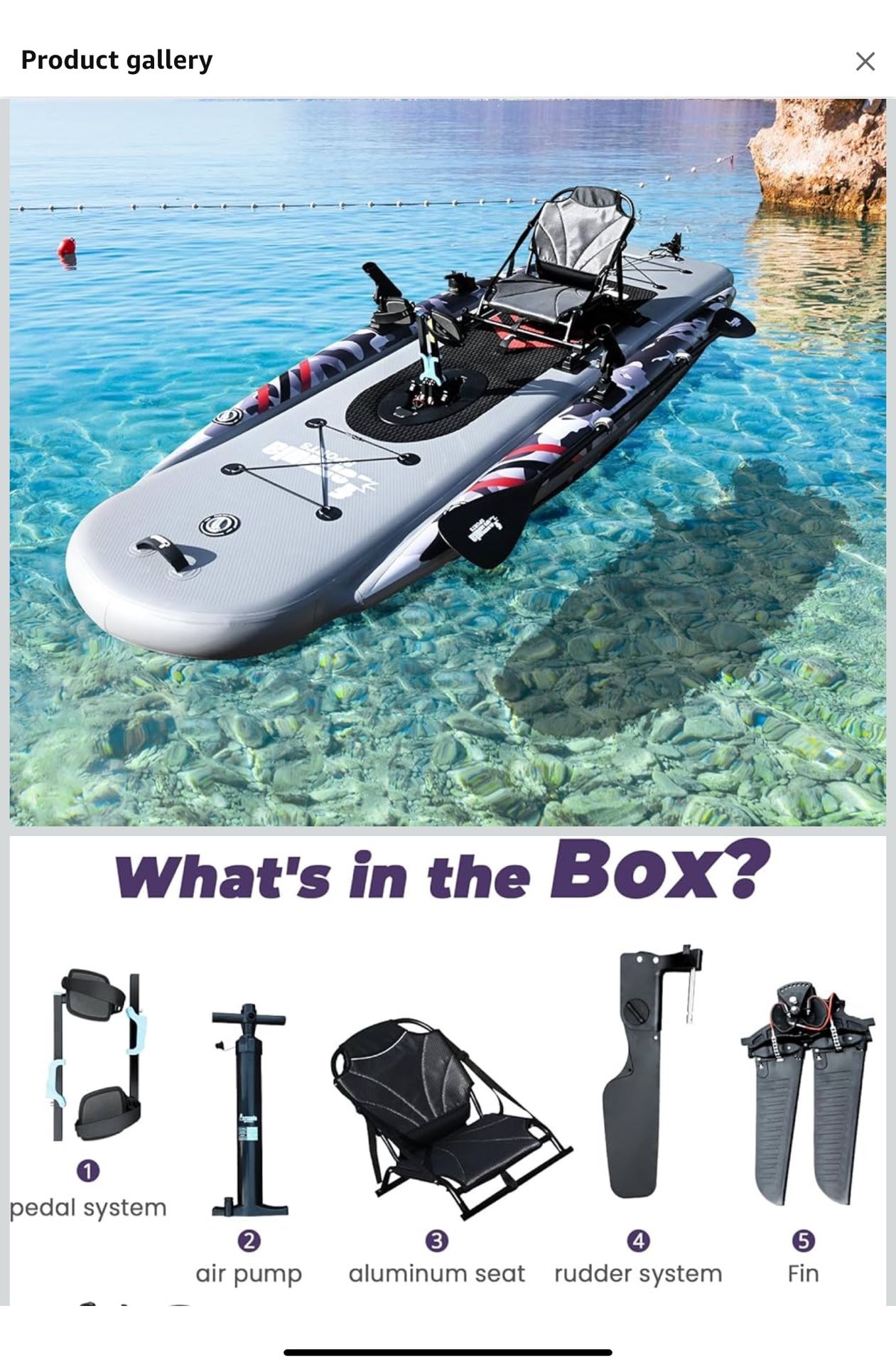 Inflatable Kayak With Pedal System