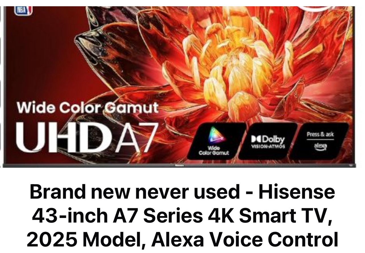 Brand New Never Used 4k 43 Inches Smart TV
