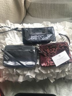 Coach wristlets